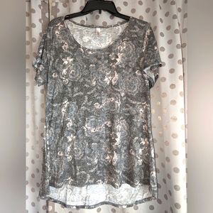 LULAROE Short Sleeve Hi-Lo Tunic L